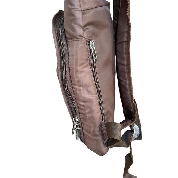 Lug Quilted Brown Dodger Quilted Mini Travel Backpack - Picture 9 of 13